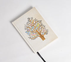 Hand Painted Tree With Birds Diary