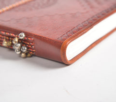 Embossed & Accented Leather Diary