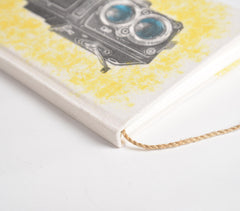 Hand Painted Vintage Camera Diary