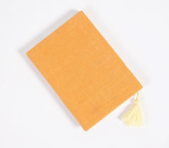 Hand Bound Fabric Diary with Tassel Bookmark Q3