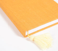 Hand Bound Fabric Diary with Tassel Bookmark Q3