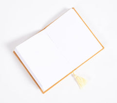 Hand Bound Fabric Diary with Tassel Bookmark Q3