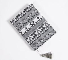 Hand Bound Fabric Diary with Tassel Bookmark