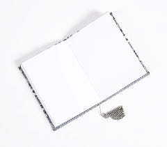 Hand Bound Fabric Diary with Tassel Bookmark