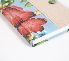 Hand Bound Tropical Fabric Diary