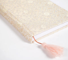 Hand Bound Fabric Diary with Tassel Bookmark