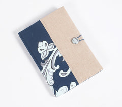 Hand Bound Fabric Diary with Tassel Bookmark Q4