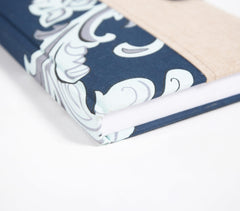 Hand Bound Fabric Diary with Tassel Bookmark Q4
