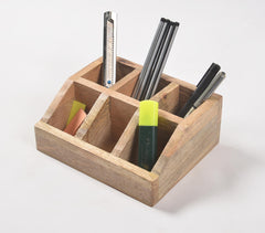 Minimal Natural Wood Office Organizer