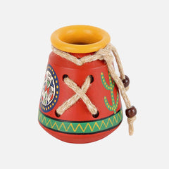 Hand Painted Terracotta Pen Stand