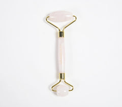 Hand Cut Rose Quartz Face Roller