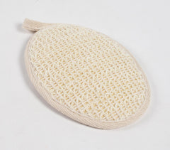 Natural Ramie Fibers Oval Bath Scrubs (set of 2)