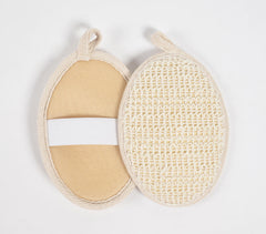 Natural Ramie Fibers Oval Bath Scrubs (set of 2)