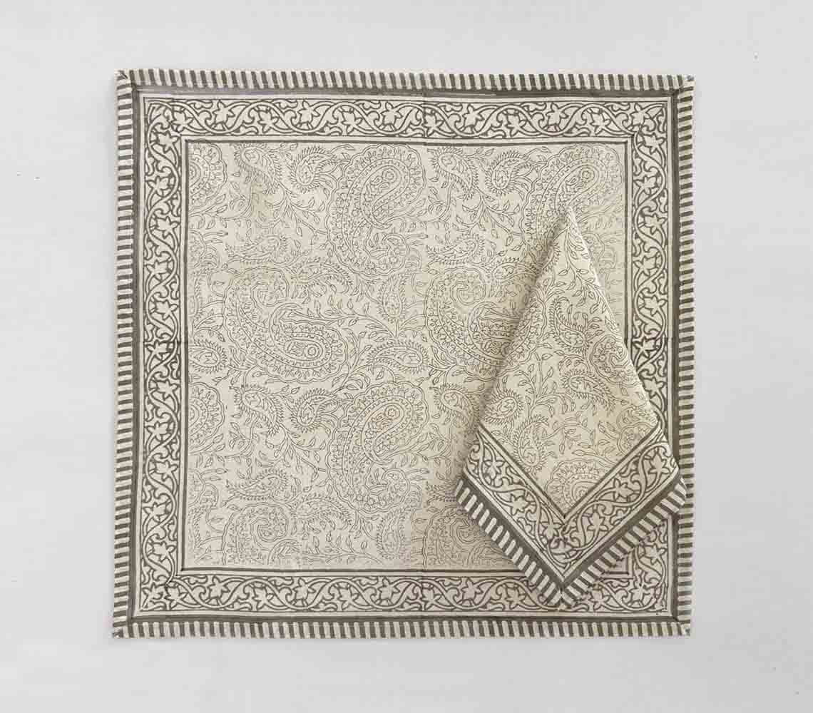 Paisley Hand Block Print Cotton Napkin