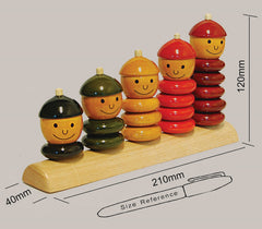 Handmade Wooden Peppy Five Toy