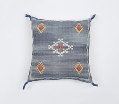 Woven Cactus Silk Moroccan Cushion Cover