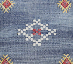 Woven Cactus Silk Moroccan Cushion Cover