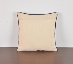 Hand Stitched Beaded Cushion Cover with Butterfly Embroidery work