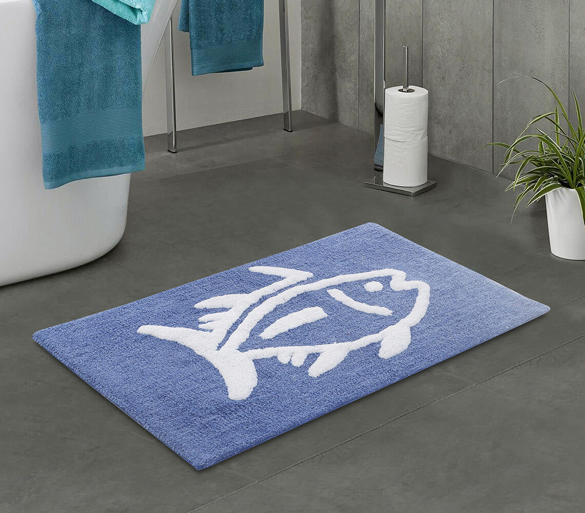 Handwoven Cotton Blend Super Absorbent Bath Mat