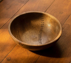 Hand Carved Mango Wood Bowl (Small)