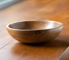 Hand Carved Mango Wood Bowl (Small)