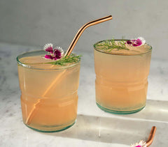 Jove Blue Small Glass Tumblers (Set of 2)