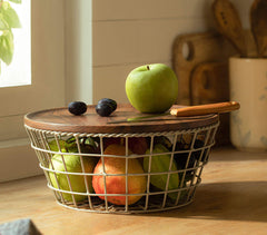 Twine Tapered Wire Basket