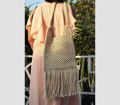 Macrame knotted Tote bag