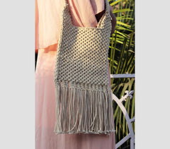 Macrame knotted Tote bag