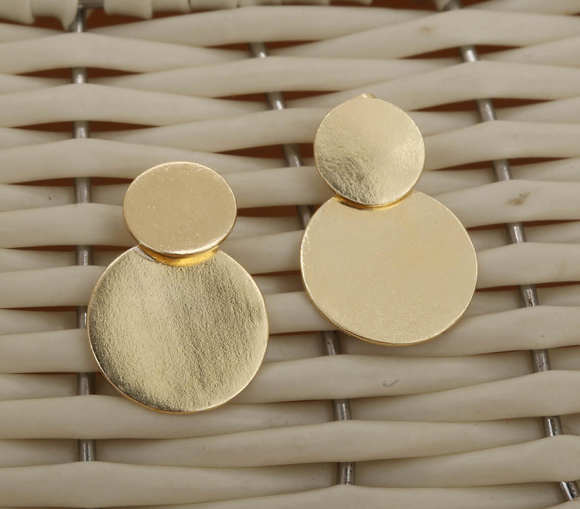 Metal Cast Brass Earrings