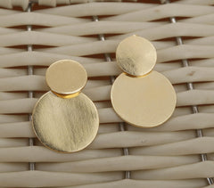 Metal Cast Brass Earrings