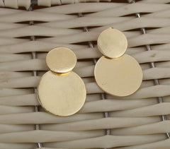 Metal Cast Brass Earrings