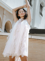 Starlit Champagne Dream Party Dress