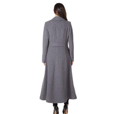 Wool Blend Double Breasted Maxi Coat (2004-WOOL)