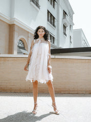 Starlit Champagne Dream Party Dress