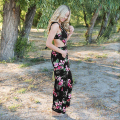 Tropical Tie Back Jumpsuit