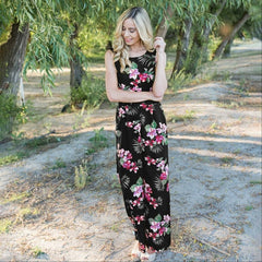 Tropical Tie Back Jumpsuit