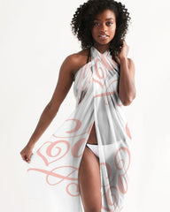 Uniquely You Sheer Love Pink Swimsuit Cover Up